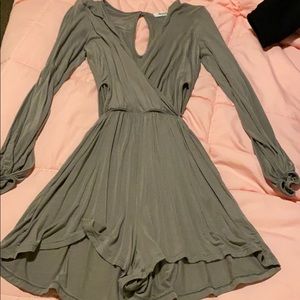 Olive green romper